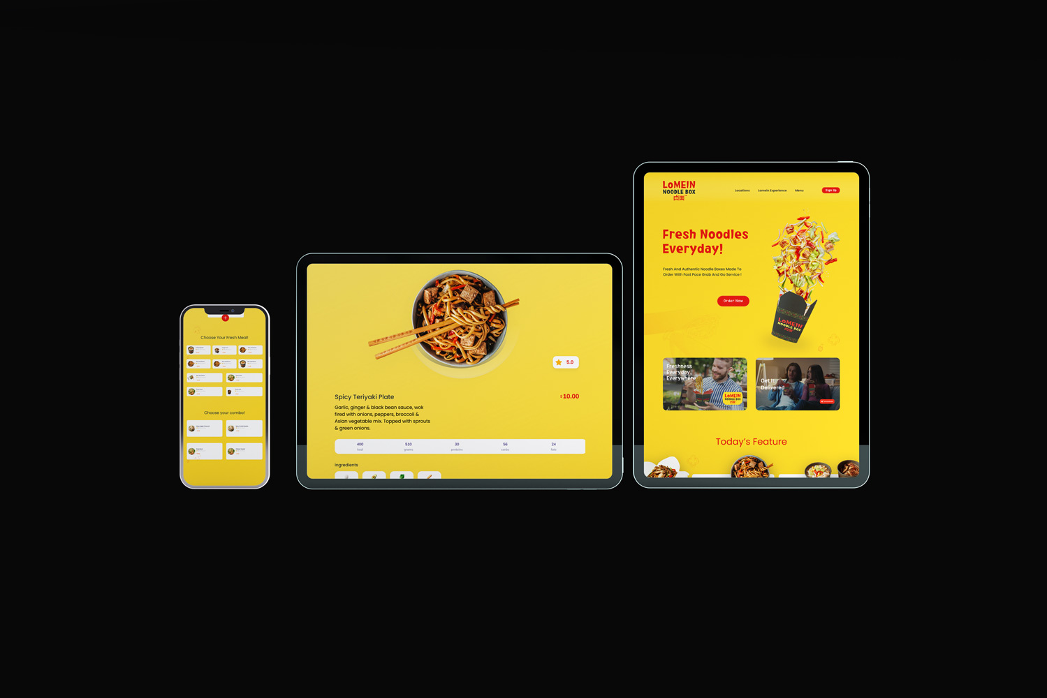 Lomein website prototype