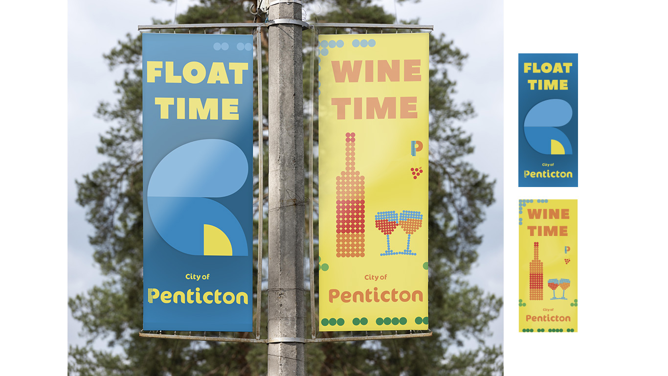 Penticton street banners